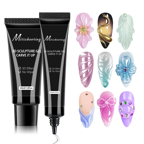 3D Gel Nail Art Modeling Gel Suitable for Nail Design DIY Nail Art for
