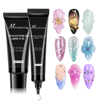3D Gel Nail Art Modeling Gel Suitable for Nail Design DIY Nail Art for