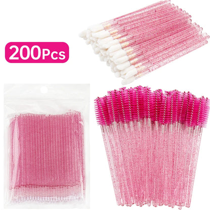 200 Pcs Eyelash Extension Makeup Set Special Eyelash Removal Micro