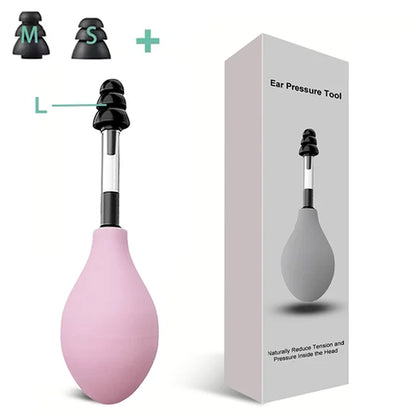 Ear Pressure Tool Portable Ear Pressure Relief Suction Device Wih 3