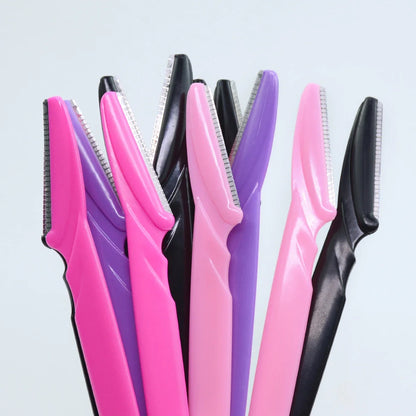 30Pcs/Bottle Eyebrow Razors With Container Facial Eye Brow Trimmer In