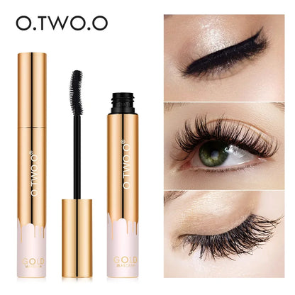 O.TWO.O Mascara Waterproof 4D Silk Fiber Curling Volume Lashes Thick Lengthening  Nourish Eyelash Extension High Quality Makeup