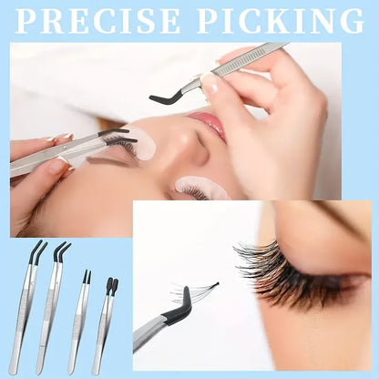 1/4 Pieces Tweezers With Rubber Tips Tweezers Rubber PVC Silicone