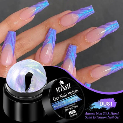 MTSSII 8ml Clear Non Stick Hand Solid Extension Nail Gel Polish