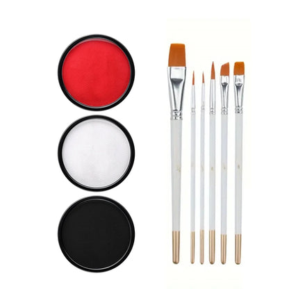 30G Water Monochromatic Face Body Painting Palette Halloween Festive