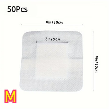 50 pcs 6*7cm grand pansement adhésif médical Non tissé pansement,