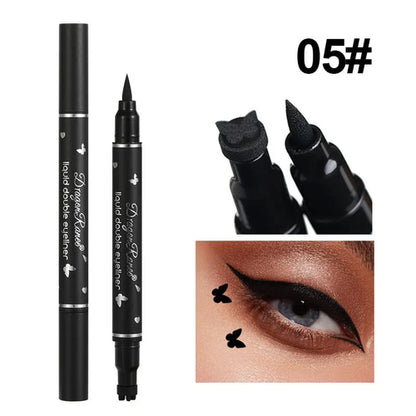 Dragon Ranee Double head Star Seal Eyeliner waterproof non-smudging