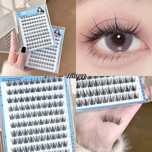 Gege bear Glue-free False eyelashes: A Lazy Person's Trilogy - Natural