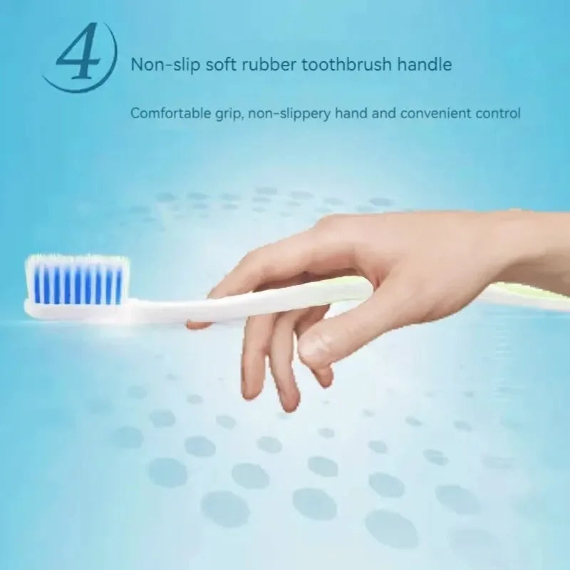 Clogate 6pcs Adult Soft Bristle Toothbrush Whitening Oral Hygiene For