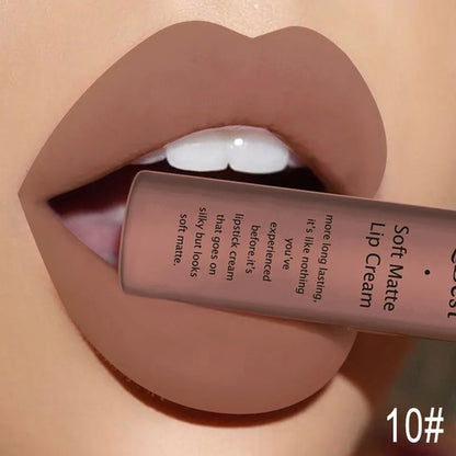 QIBEST Sexy Velvet Matte Lip Gloss Liquid Lipstick Lipgloss Beauty Red