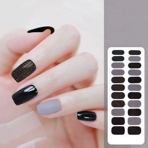 22finger Flash Sequin Nail Polish Gel Film ins Wind Waterproof Lasting