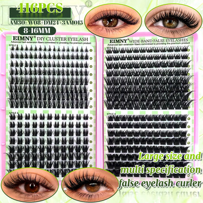 Show-Stopping Top & Bottom Lash Kit – 250/740 Cluster Bombshell Fluffy