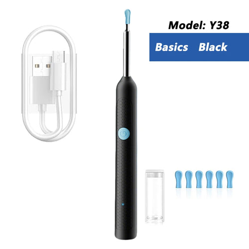 Visual Ear Wax Cleaner with Camera Safe Earwax Removal Endoscope with