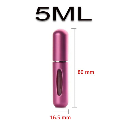 5PCS 5ml Portable Mini Refillable Perfume Bottle Spray Scent Pump