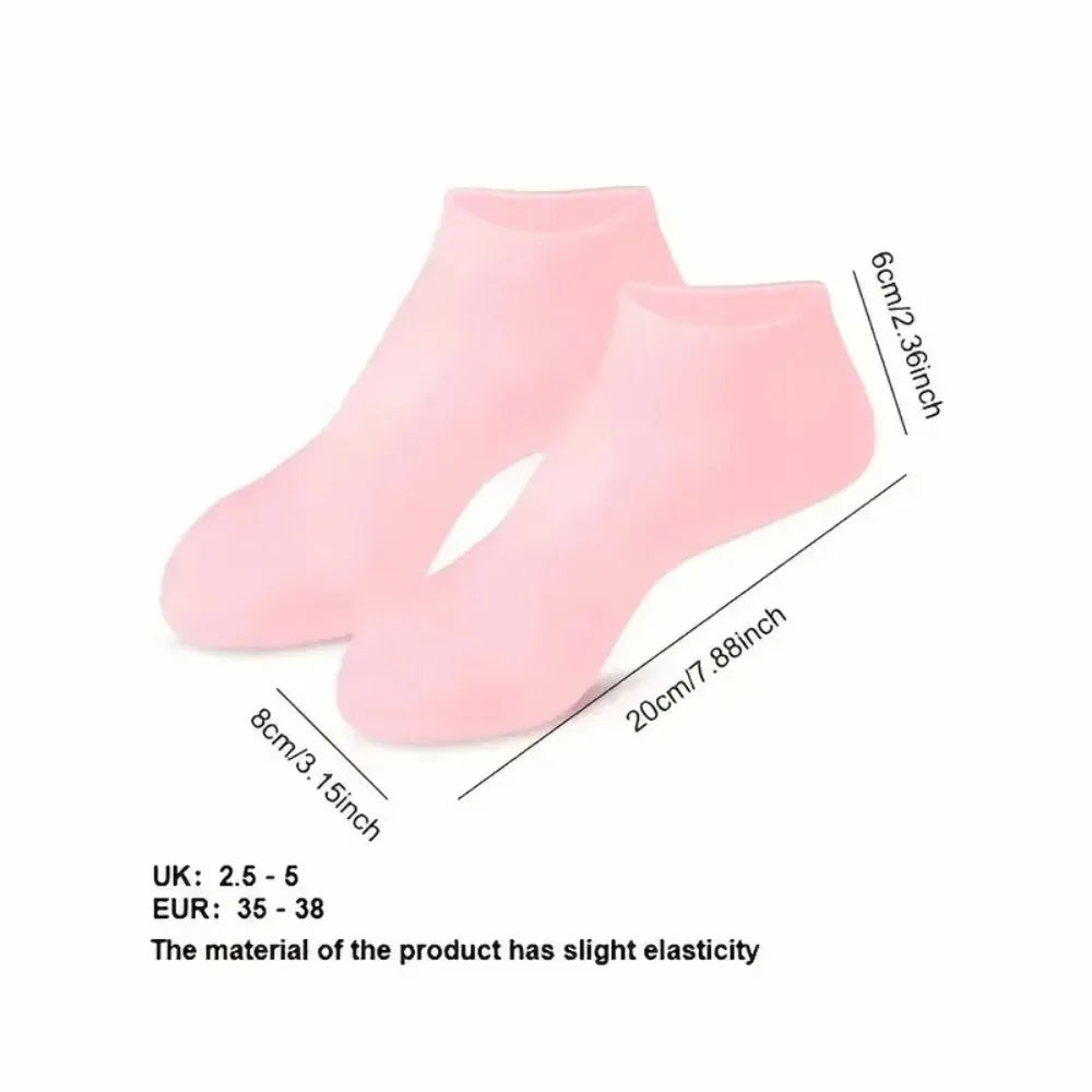 Moisturizing Foot Socks,Silicone Socks for Dry Cracked Feet Women's