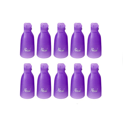 10 Pcs/Bag Colorfulful Acrylic Manicure Art Dipped Cap Clip Nail