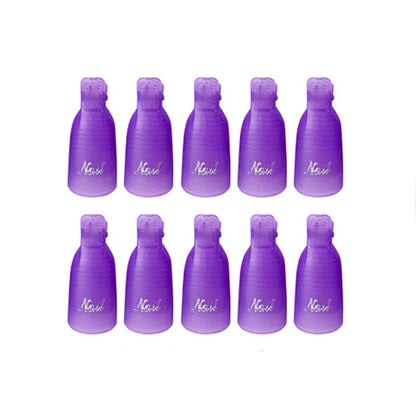 10 Pcs/Bag Colorfulful Acrylic Manicure Art Dipped Cap Clip Nail