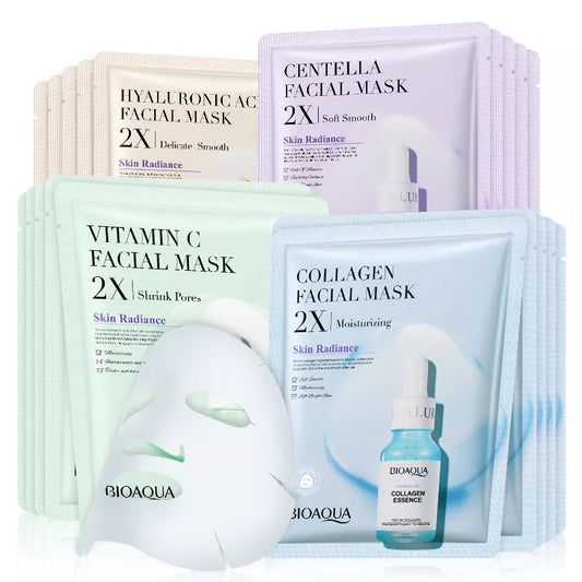 20pcs BIOAQUA Centella Collagen Face Mask Moisturizing Refreshing