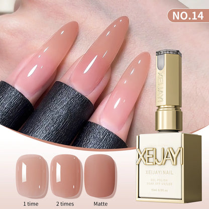 1/6Pcs 15ml Jelly Ice Nude Peelable Polish, UV/LED - set, Formaldehyde