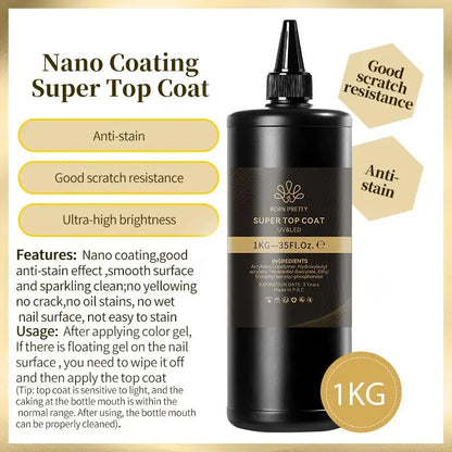 BORN PRETTY 250g Super Top Coat Professional Nail Art Soak Off Top