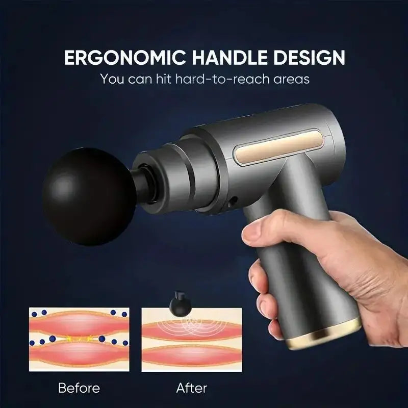 Mini Muscle Massage Gun Portable Deep Handheld Percussion Massager for