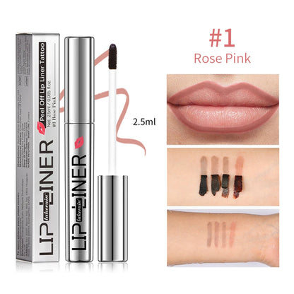 Lip Liner Pencil Peel Off Lip Stain Tattoo Long Wearing Matte