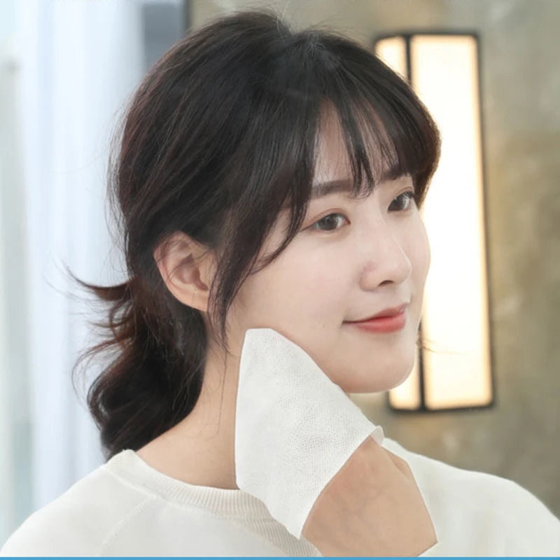 1/2/3 Pack Thickened Disposable Face Towel, Pearl Cotton, Wet And Dry,