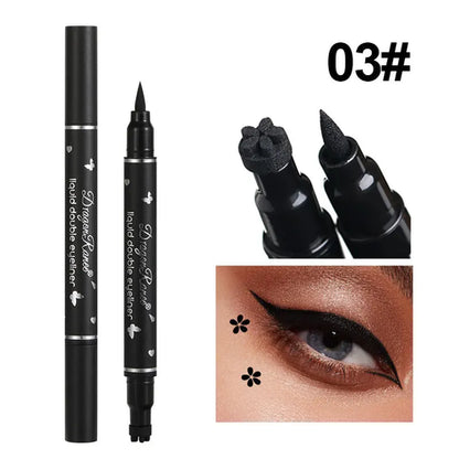 Dragon Ranee Double head Star Seal Eyeliner waterproof non-smudging