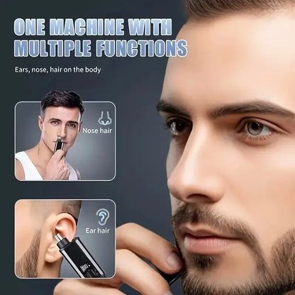 Nose Hair Trimmer with Built-in Battery - Rechargeable Ideal for Men'S