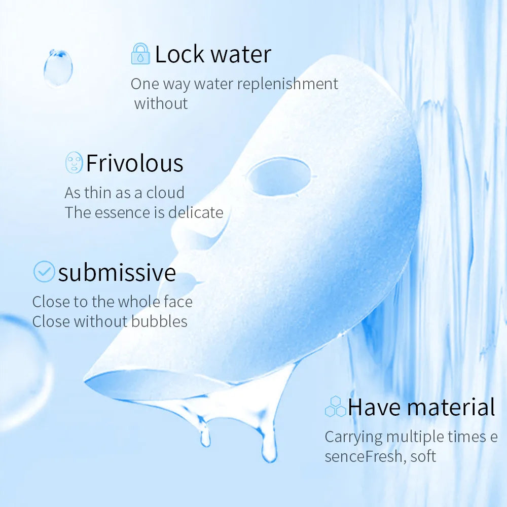 20pcs BIOAQUA Centella Collagen Face Mask Moisturizing Refreshing