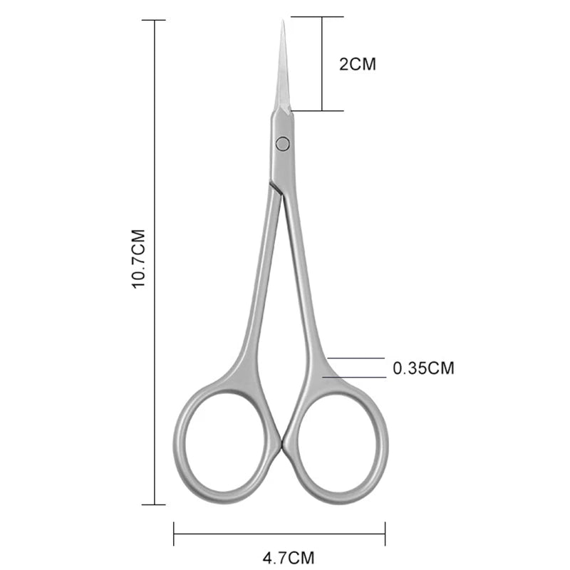 Stainless Steel Cuticle Scissors - Nail Art Clippers