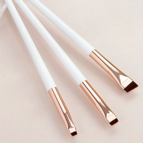 3pcs Makeup Brush Set,Blade eyeliner brush fine oblique head eyebrow