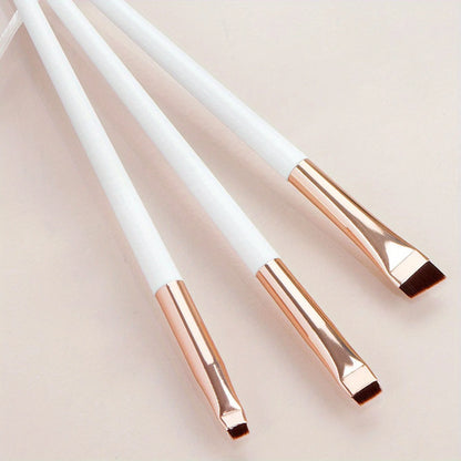 3pcs Makeup Brush Set,Blade eyeliner brush fine oblique head eyebrow