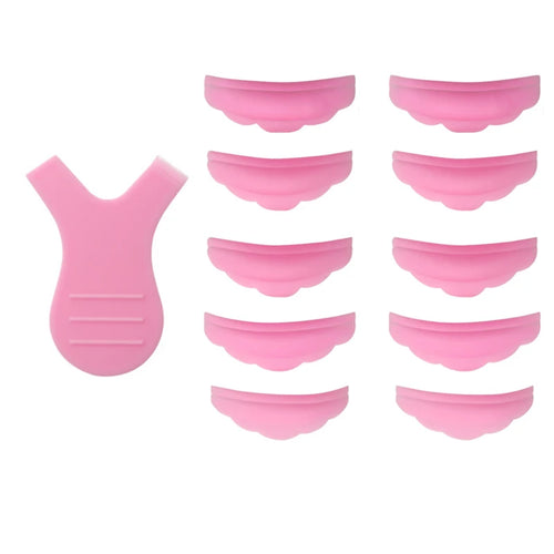 5Pairs Silicone Eyelash Perm Pad Y Eyelash Brush 3D Eyelash Curler