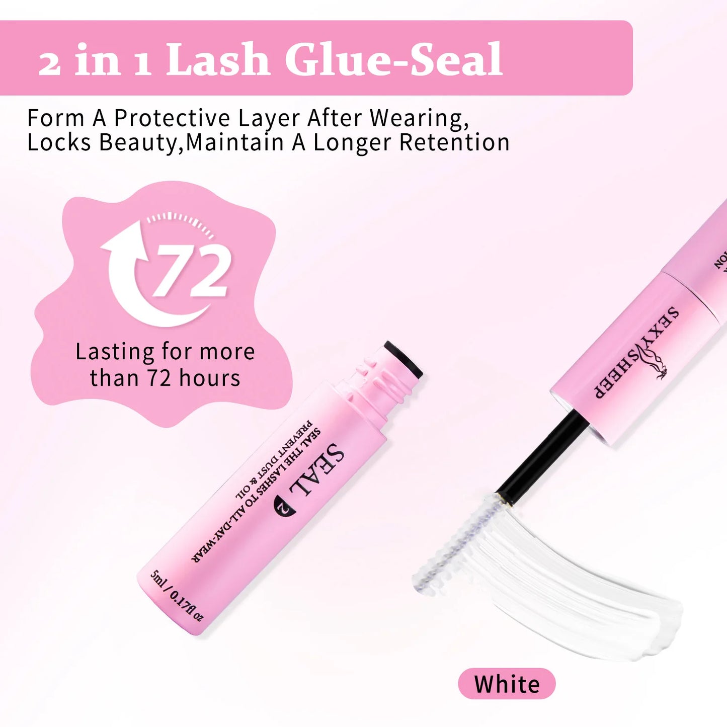 Eyelash Glue and Seal for Eyelash Clusters Strong Fixed  Eyelash Glue