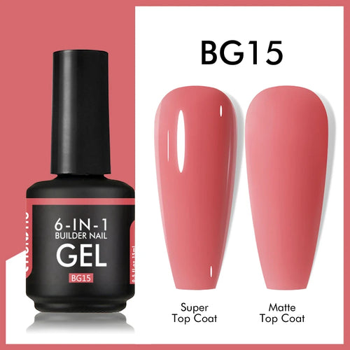 CHUNSHU 6 IN 1 Extension UV Gel Polish In A bottle Builder Nail Gel