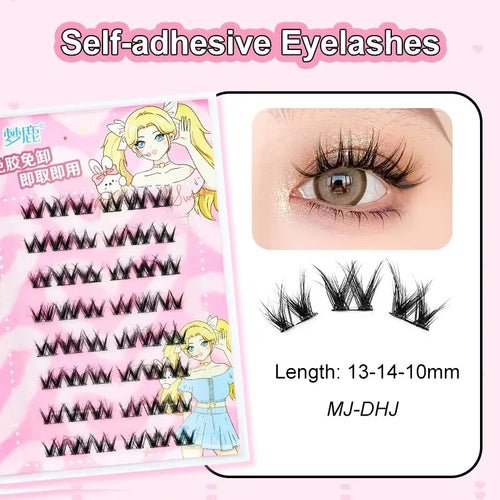 Ultra-thin Lashes Zero-touch False Eyelashes Natural Eyelash Clusters