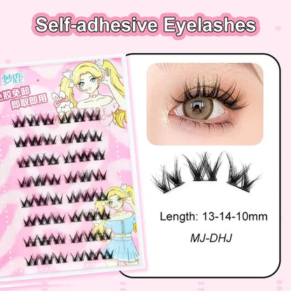Ultra-thin Lashes Zero-touch False Eyelashes Natural Eyelash Clusters