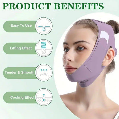 Overnight Face Lift Band with Graphene Fiber - Double Chin Reducer &