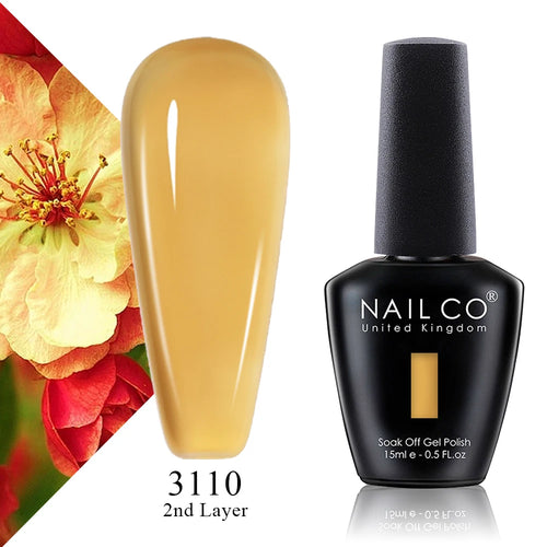 NAILCO 15ml Translucent Color Gel Nail Polish Vernis Semi Permanent UV