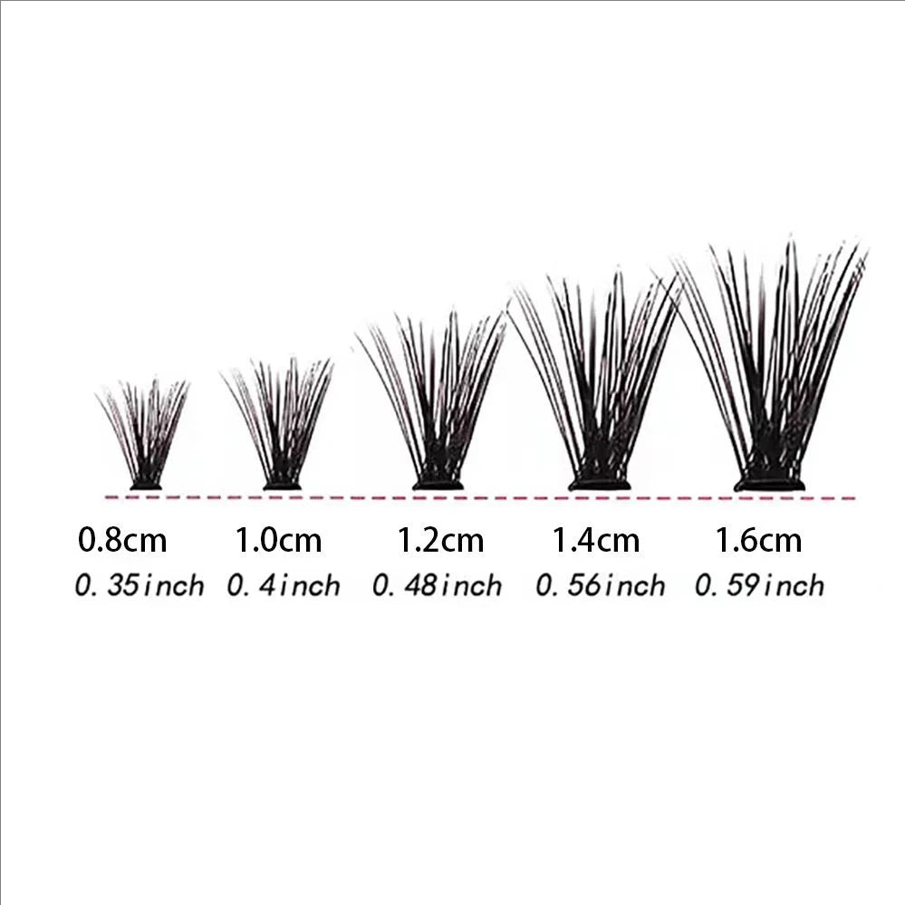 MJ Individual Lashes 8-16mm 200pcs Cluster Lashes Natural Look Mixed