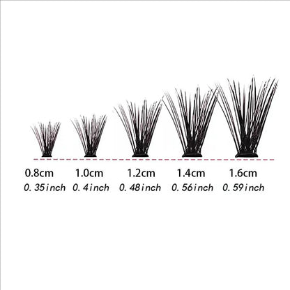 MJ Individual Lashes 8-16mm 200pcs Cluster Lashes Natural Look Mixed