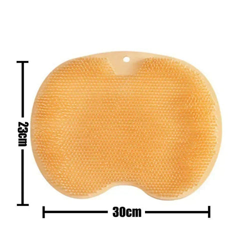Exfoliating Shower Massage Scraper Bathroom Non-slip Bath Mat Back
