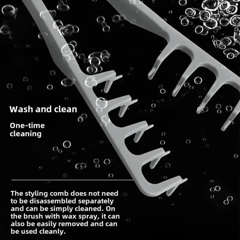 Volumizing Wide-Tooth Hair Styling Comb Curling Tools Fluffy Texture