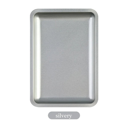 1PC Square Stainless Steel Cosmetic Storage Tray Nail Art Manicure