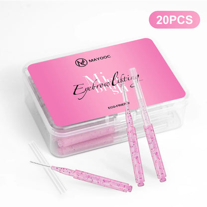 MAYOOC Mini Eyebrow Brush Brow Perm Brush Disposable Brow Lifting