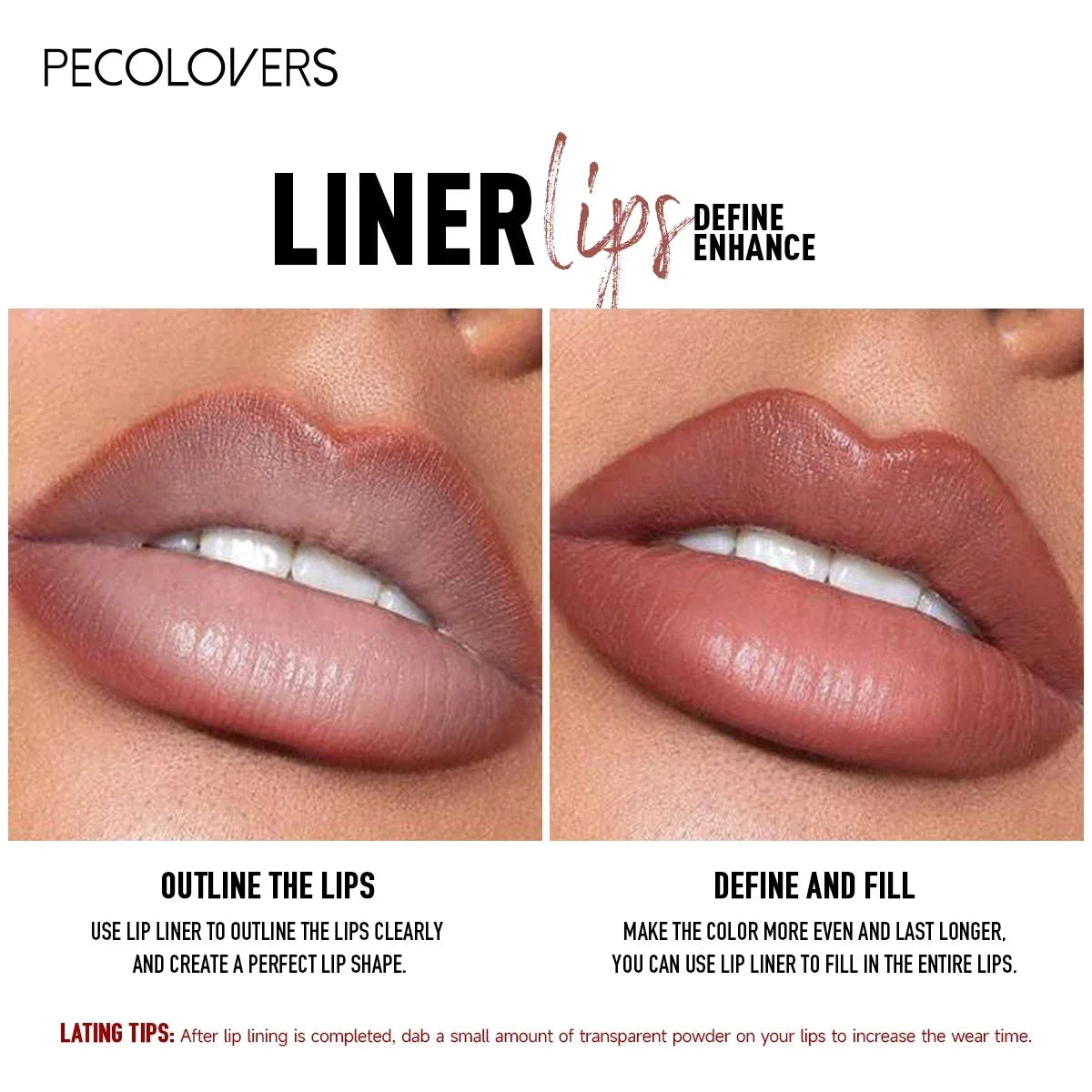 1PC Matte Lip Liner Pen - Long-Lasting, Waterproof, Easy Glide,