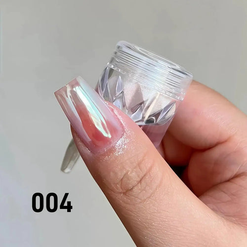 1pc Chrome Nail Powder Ice Transparent Aurora High Gloss Pearl Rainbow