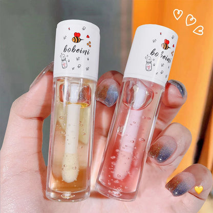 Bee Lip Oil Water-shine Glass Transparent Lip Honey Dry Repair Lip