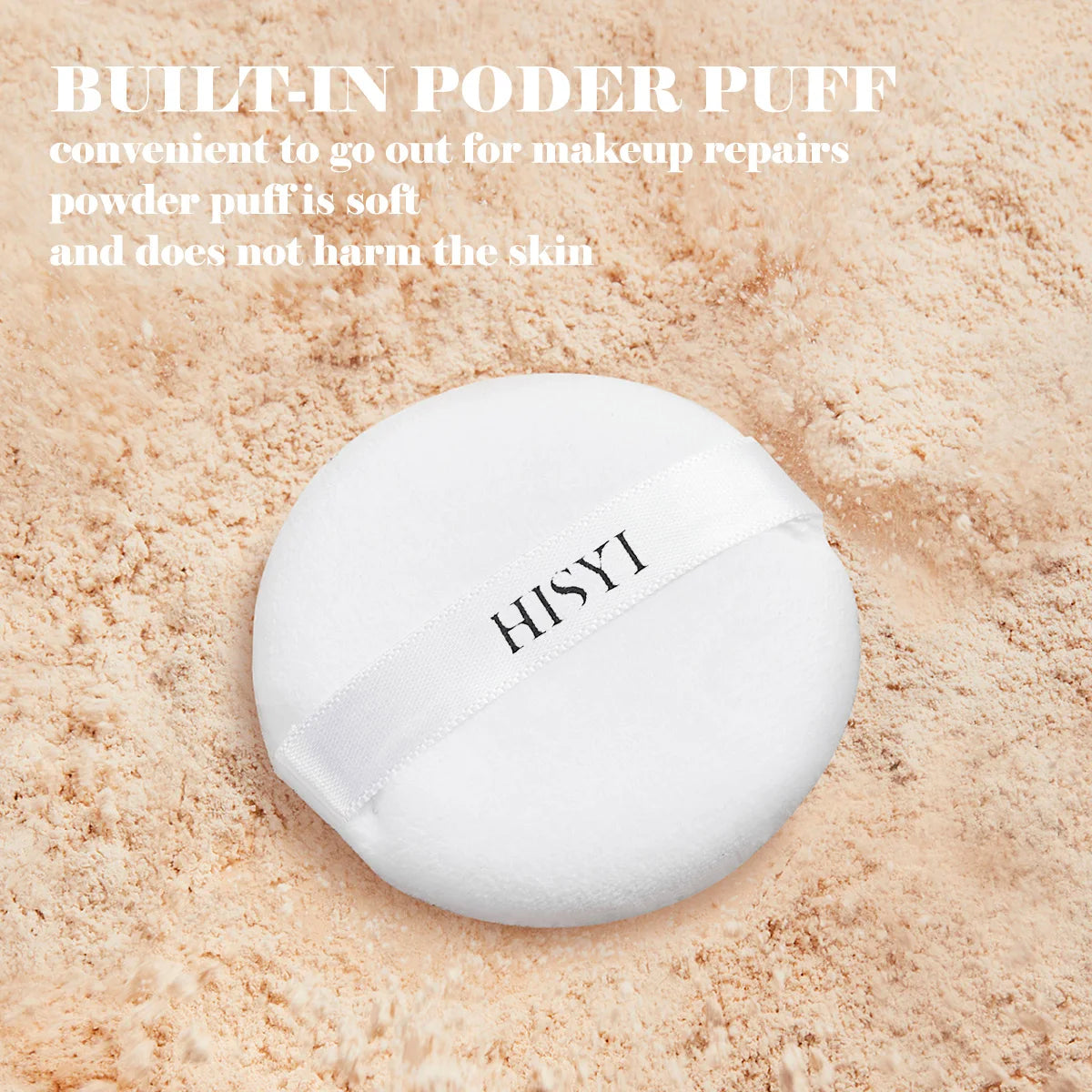 Light, flawless and transparent makeup setting powder,waterproof and